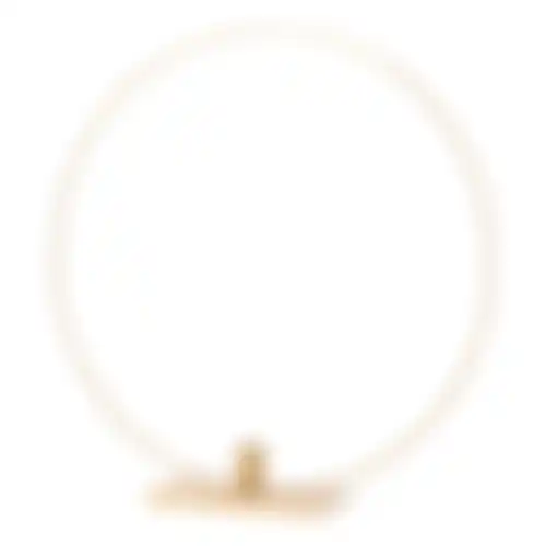 Ring op voet kaarshouder diner 40cm goud