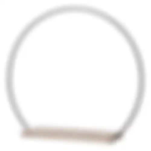 Ring metaal zwart 28x7x24.5cm nc