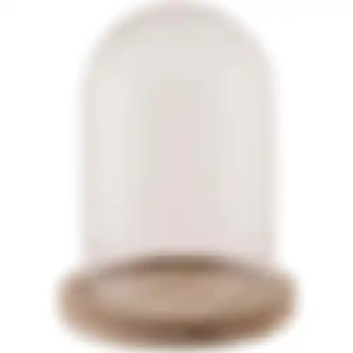 Stolp glas met voet 12x13cm nc