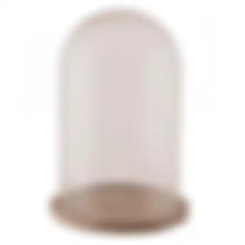 Stolp glas met voet 17x25cm nc