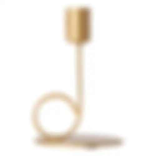 Kaarshouder diner 12cm goud
