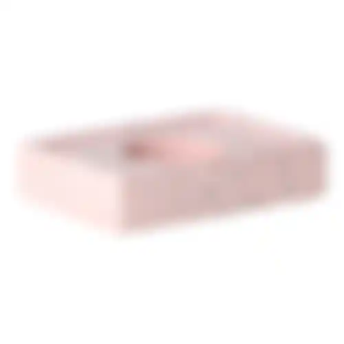 Kaarshouder cement roze 10x7x2cm nc