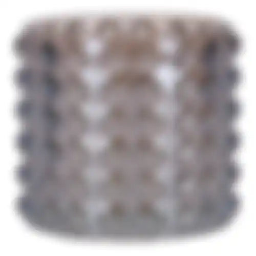 Theelichthouder glas bruin 7x7x6cm 3ass nc