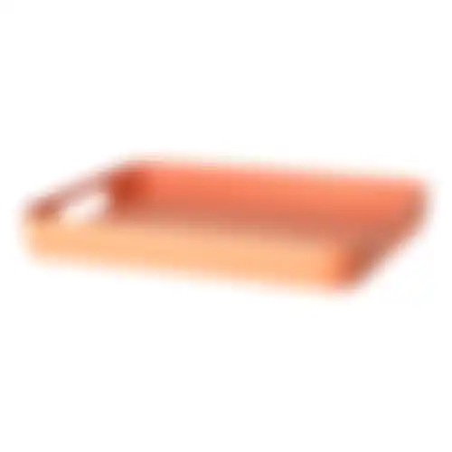 Tray bamboe 41x31cm oranje