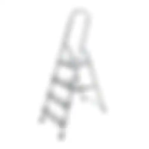 Ladder huishoud 4 treden aluminium pro