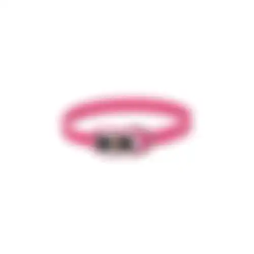 Halsband verstelb 40-58cm roze PS