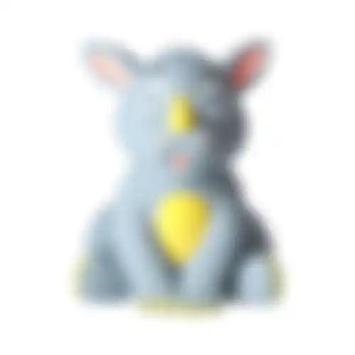 Speelgoed hond latex neushoorn 9cm