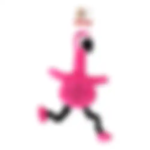 Speelgoed hond snack flamingo