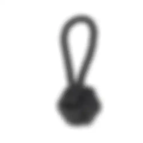 Speelgoed hond Ringo touw bal grijs D8,5cm 15mm 25cm FP