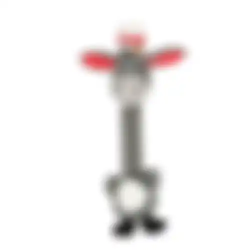 Hondenspeelgoed Necki ezel plush grijs 41x18,5x8,5cm FP