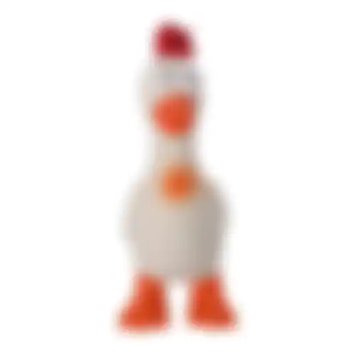 Speelgoed hond latex kip 20cm