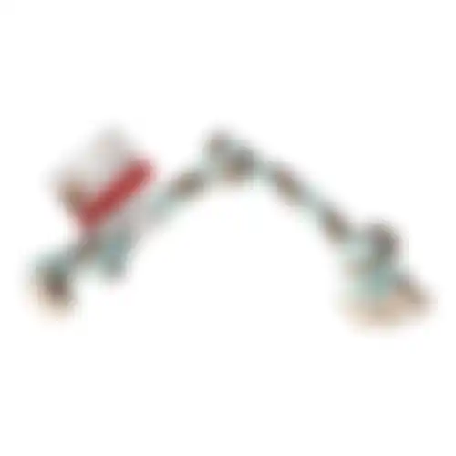 Touw hond kleur 3 knopen medium
