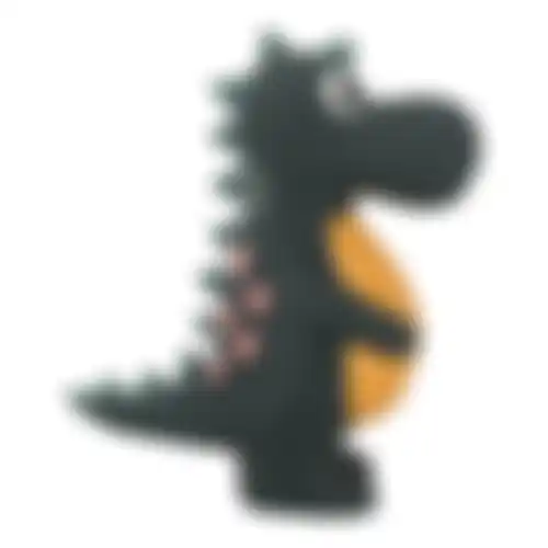Speelgoed H latex Puga dino zwart L FP