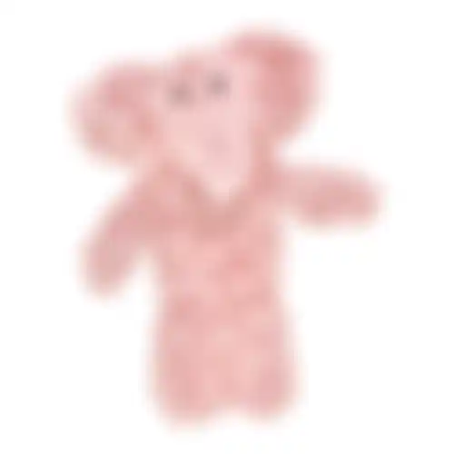 Speelgoed hond olifant roze 45cm
