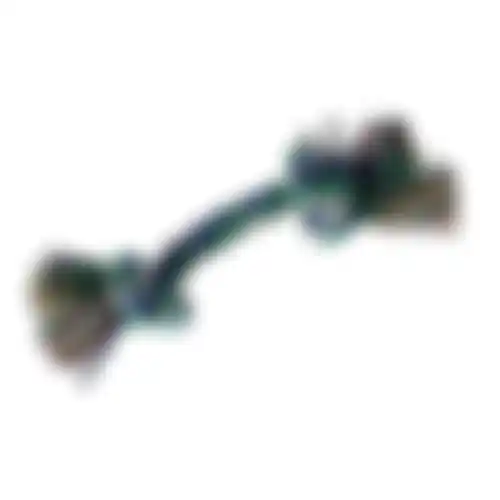 Touw hond kleur 2 knopen mini FP
