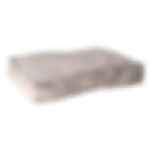 Dierenkussen stripe design 70x55x15cm taupe