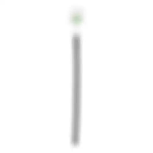 Halsband nylon zwart 10mm 35cm