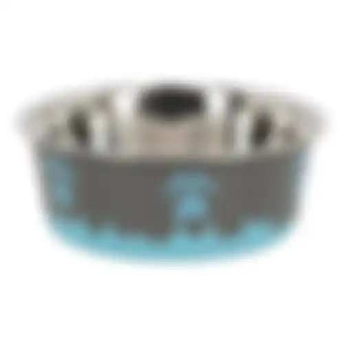 Voederbak 17cm Splash blauw