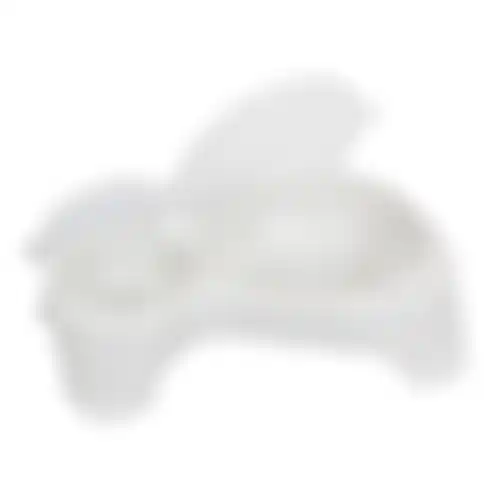 Voerbak dubbel Sally creme