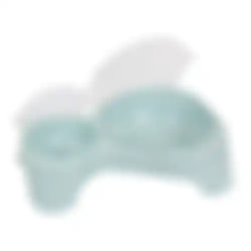 Voerbak dubbel Sally mint groen