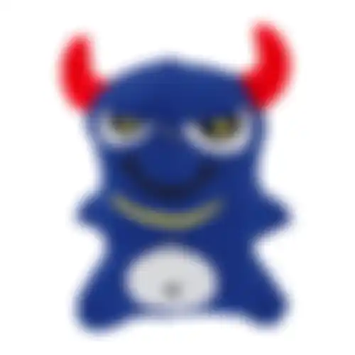 Speelgoed kat duivel blauw 8cm