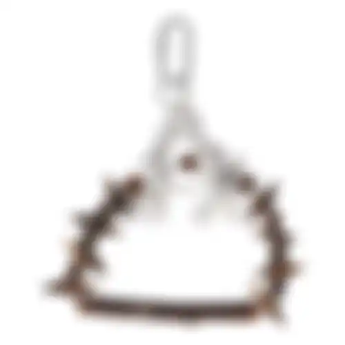Vogel schommel boog touw+hout 20cm