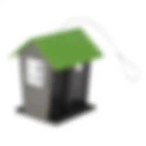 Voedersilo Yrsa zaden+noten metaal grijs/groen