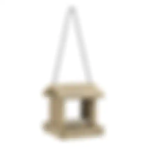 Voederhuis hang 18cm taupe