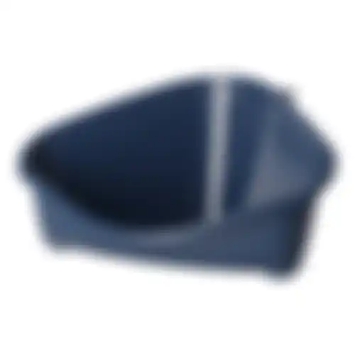 Knaagdiertoilet hoek medium blauw