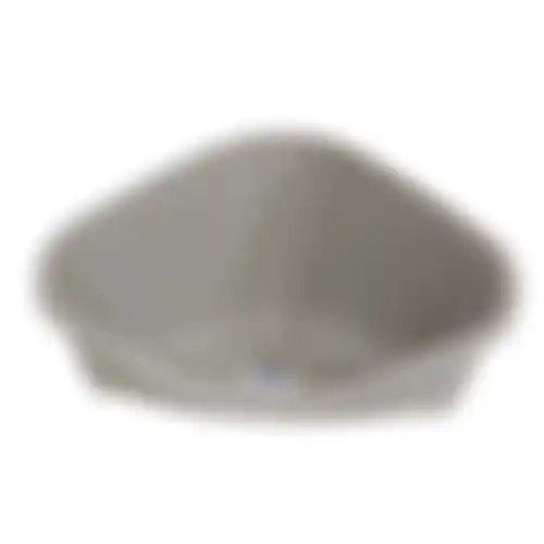 Knaagdiertoilet hoek large warmgrijs