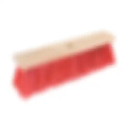 Straatbezem hout rood 400 Nevac