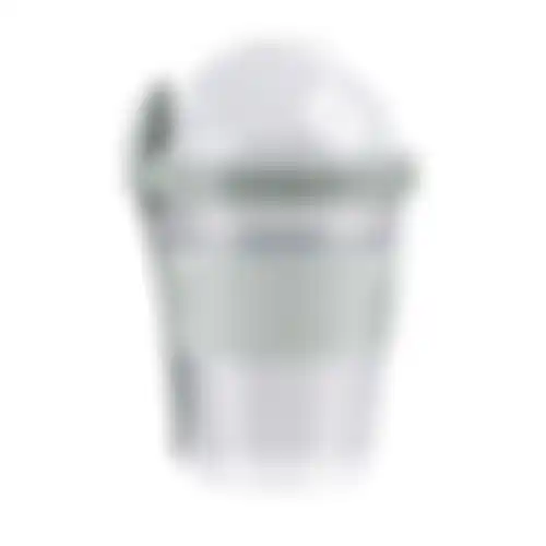 Beker yoghurt + lepel 500ml asst Alpina