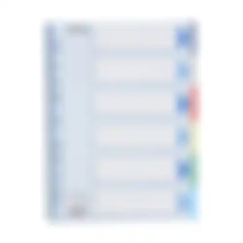 Verdeelgids pvc A4 6 tabs Esselte