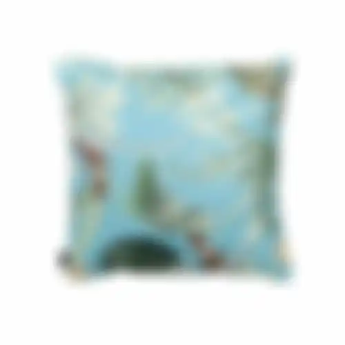Grasse aqua O292 50x50 pillow