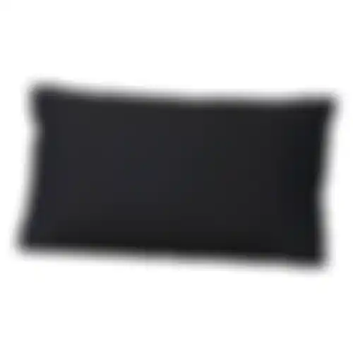 Rib black F115 loungek 60x40 rug