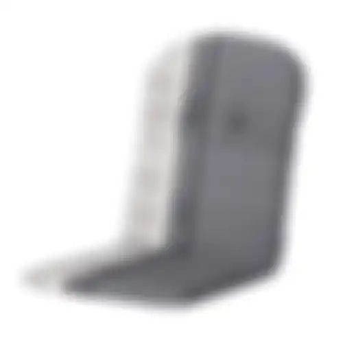 Madison garden grey kuipkussen hoog 45x96