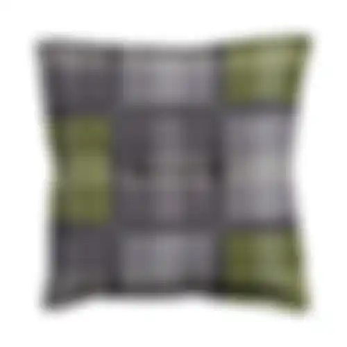 Patchy olive hocker 50x50