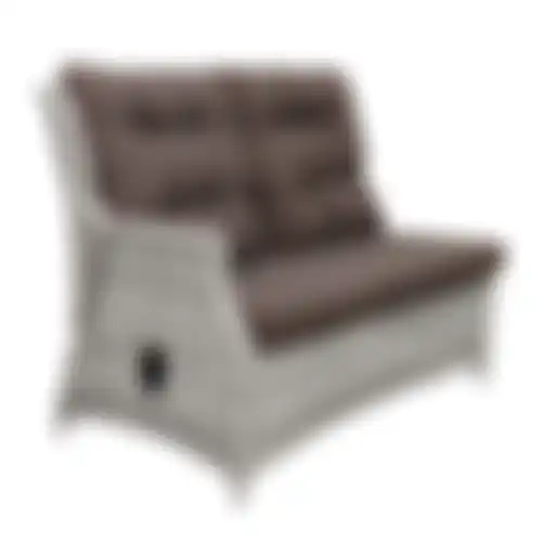 Bank 2-zit R verst Aprano white grey