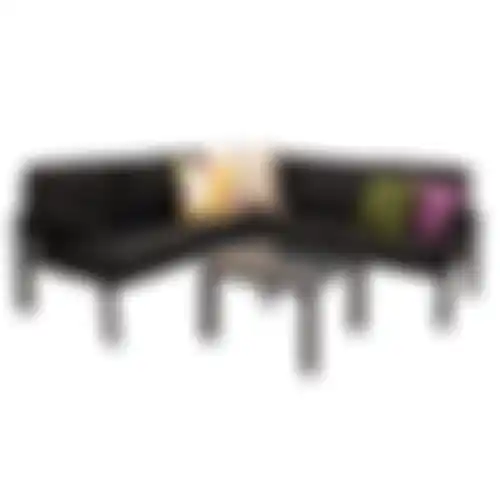 Loungeset Barberi antraciet + kussens