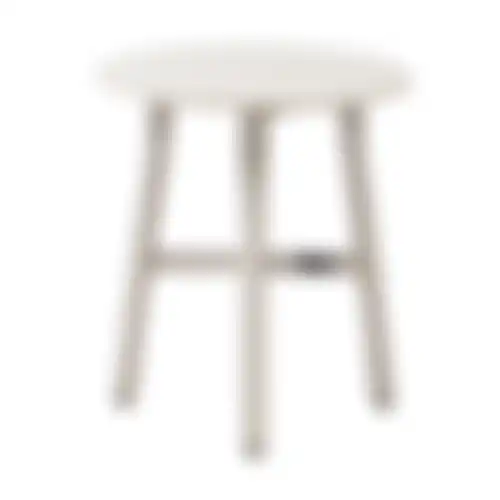 Tafel bijzet Borno 40cm creme