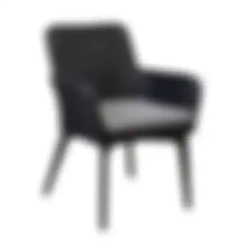 Stoel Preta zwart + kussen