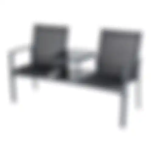 Loveseat Carasco Charcoal/Zwart