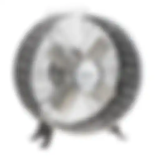 Ventilator retro zwart Diamant