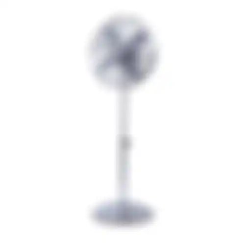Ventilator chroom staand 40cm Diamant