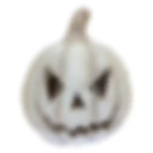 Pompoen Halloween grijs 31cm FY133