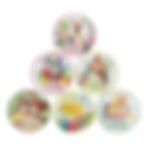 Onderzetter pasen 10cm 6ass nc