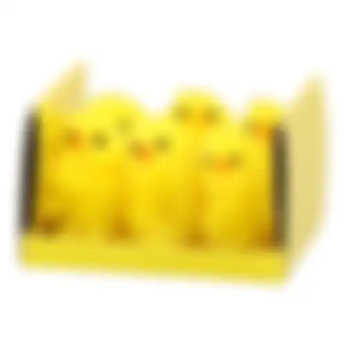 Kuiken chenille 6st geel