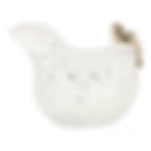 Kip wit goud 15cm