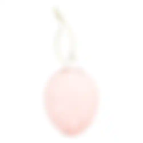 Hanger ei glas roze 8cm