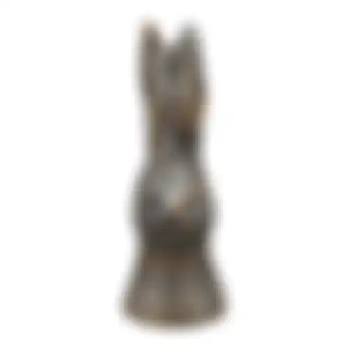 Konijn cement 26cm 26cm antiek zwart